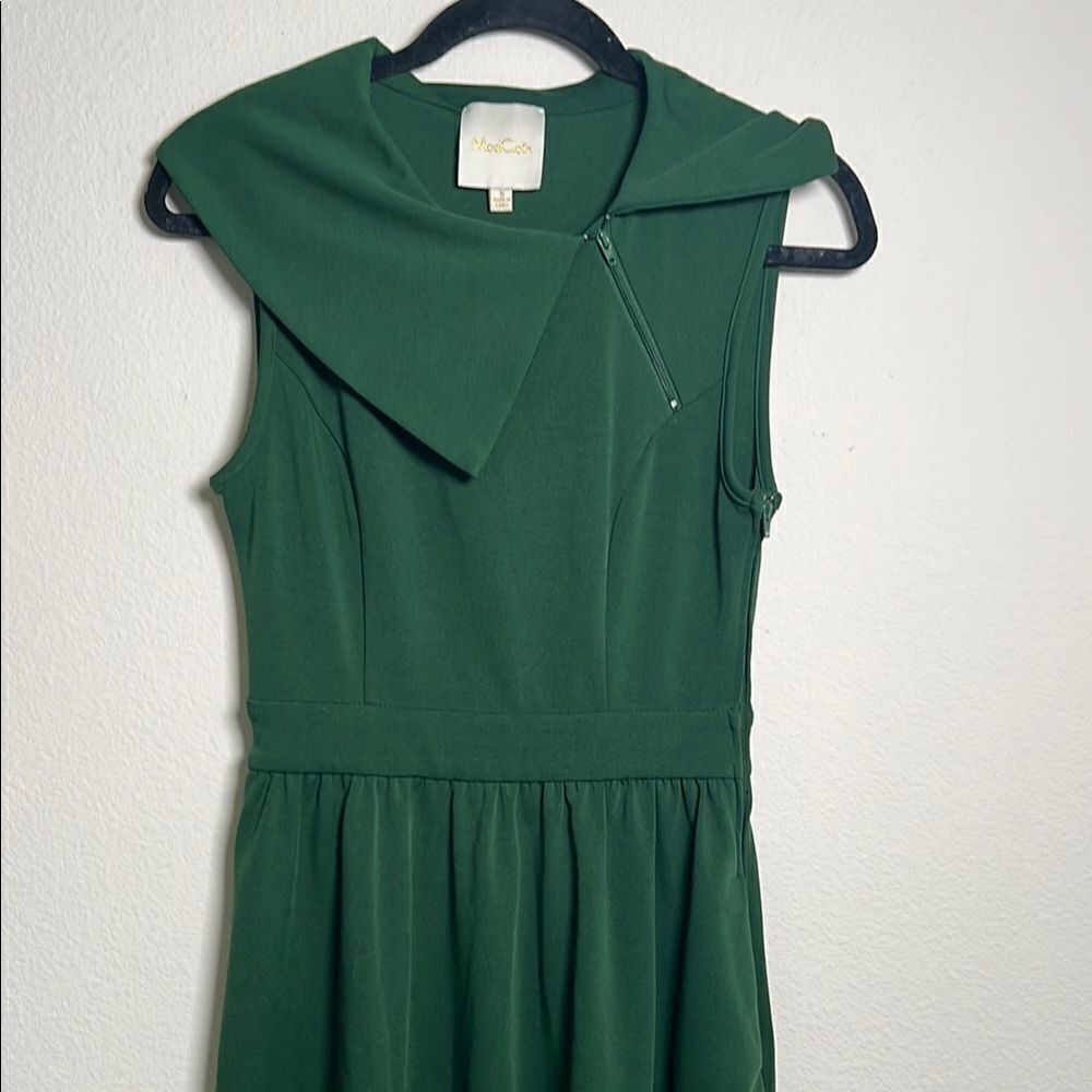 ModCloth Emerald Green Fit and flare Dress